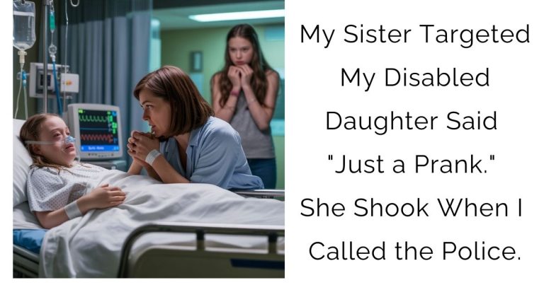My Sister Targeted My Disabled Daughter — Said “Just a Prank.” She Shook When I Called the Police.