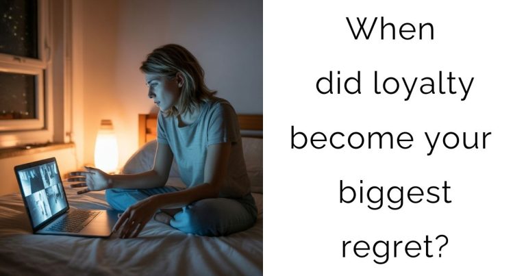 When did loyalty become your biggest regret?