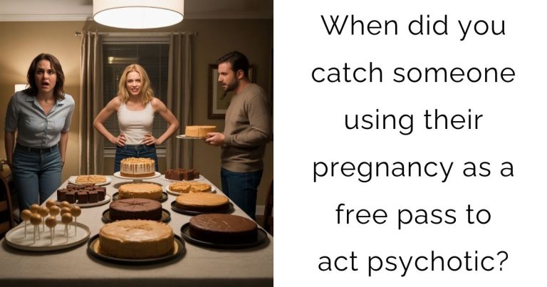 When did you catch someone using their pregnancy as a free pass to act psychotic?