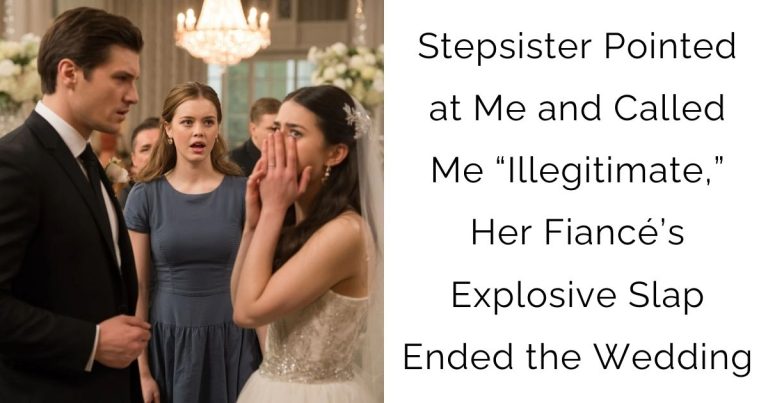 Stepsister Pointed at Me and Called Me “Illegitimate,” Her Fiancé’s Explosive Slap Ended the Wedding