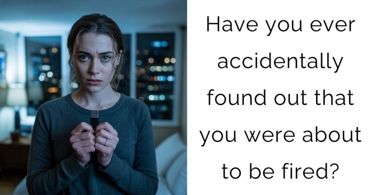 Have you ever accidentally found out that you were about to be fired?