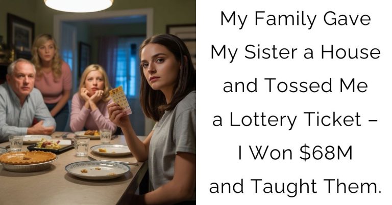 My Family Gave My Sister a House and Tossed Me a Lottery Ticket – I Won $68M and Taught Them.