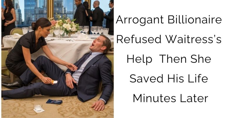 Arrogant Billionaire Refused Waitress’s Help — Then She Saved His Life Minutes Later