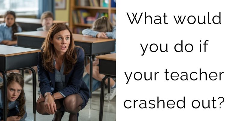 What would you do if your teacher crashed out?