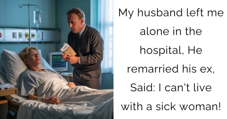 My husband left me alone in the hospital, He remarried his ex, Said: I can’t live with a sick woman!