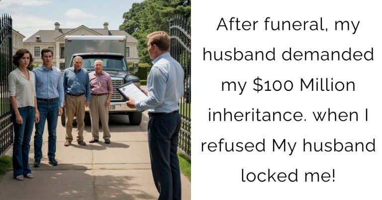 After funeral, my husband demanded my $100 Million inheritance. when I refused My husband locked me!