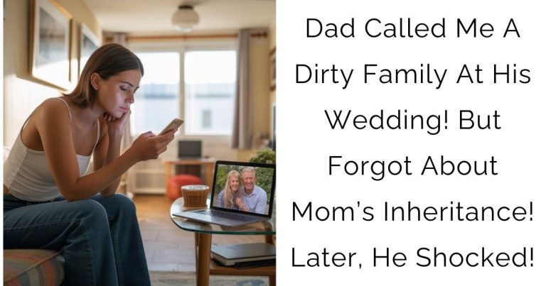 Dad Called Me A Dirty Family At His Wedding! But Forgot About Mom’s Inheritance! Later, He Shocked!