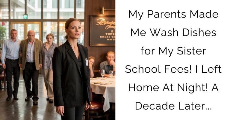 My Parents Made Me Wash Dishes for My Sister School Fees! I Left Home At Night! A Decade Later…