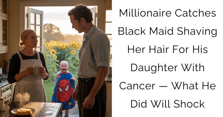 Millionaire Catches Black Maid Shaving Her Hair For His Daughter With Cancer — What He Did Will Shock