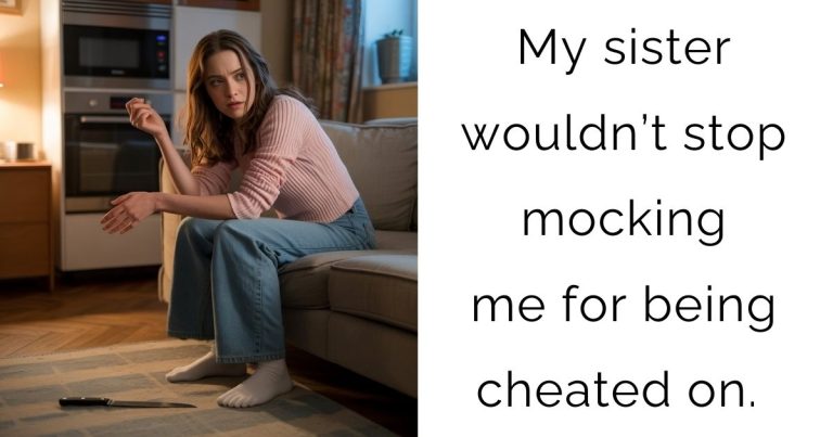 My sister wouldn’t stop mocking me for being cheated on.