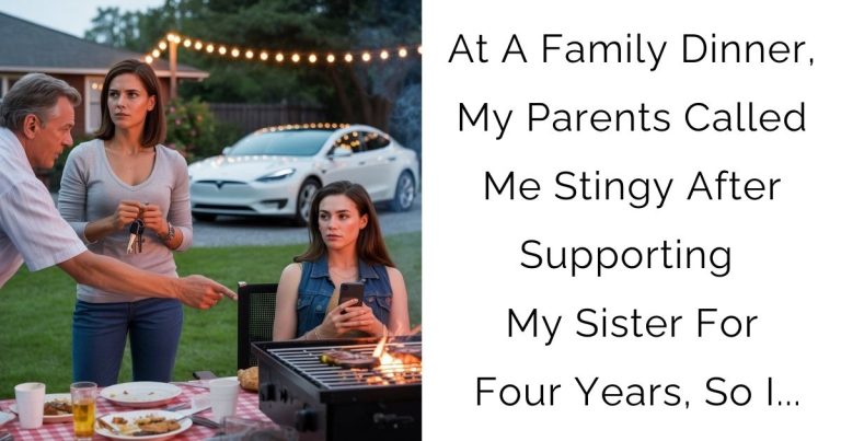 At A Family Dinner, My Parents Called Me Stingy After Supporting My Sister For Four Years, So I…