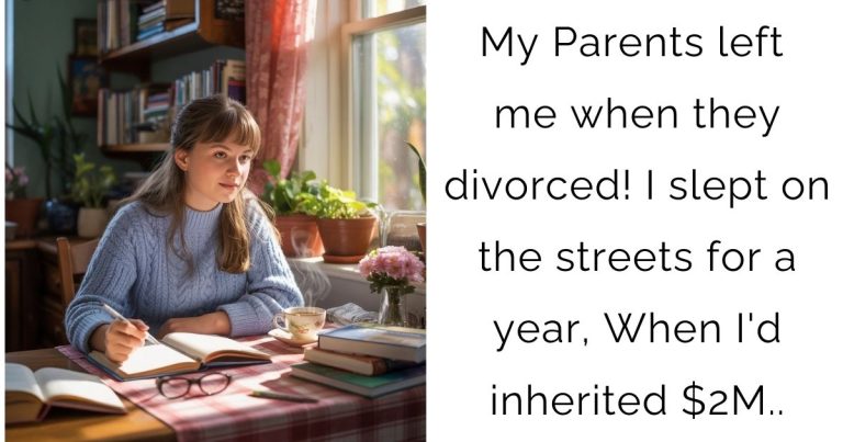 My Parents left me when they divorced! I slept on the streets for a year, When I’d inherited $2M..