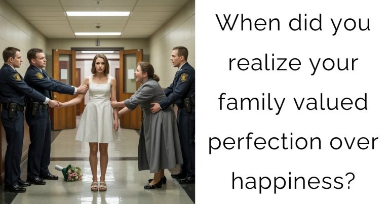 When did you realize your family valued perfection over happiness?