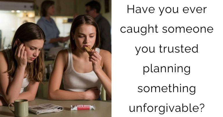 Have you ever caught someone you trusted planning something unforgivable?