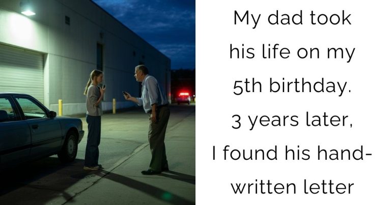 My dad took his life on my 5th birthday. 3 years later, I found his hand-written letter