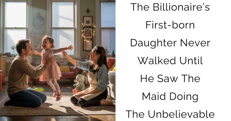 The Billionaire’s First-born Daughter Never Walked — Until He Saw The Maid Doing The Unbelievable