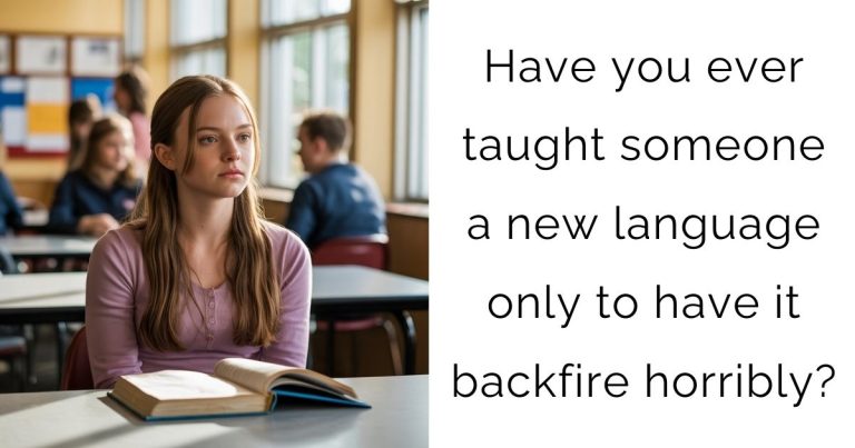 Have you ever taught someone a new language only to have it backfire horribly?