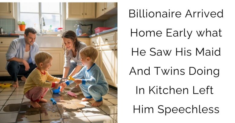 Billionaire Arrived Home Early—what He Saw His Maid And Twins Doing In Kitchen Left Him Speechless
