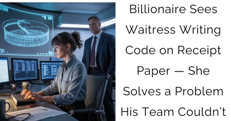 Billionaire Sees Waitress Writing Code on Receipt Paper — She Solves a Problem His Team Couldn’t