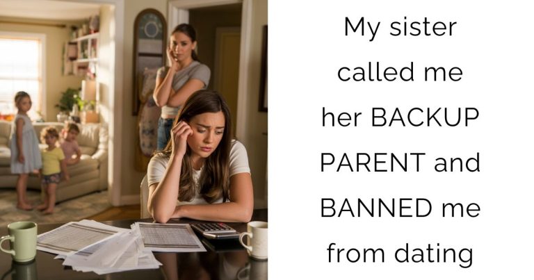 My sister called me her BACKUP PARENT and BANNED me from dating