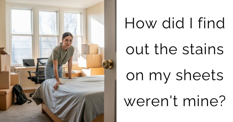 How did I find out the stains on my sheets weren’t mine?
