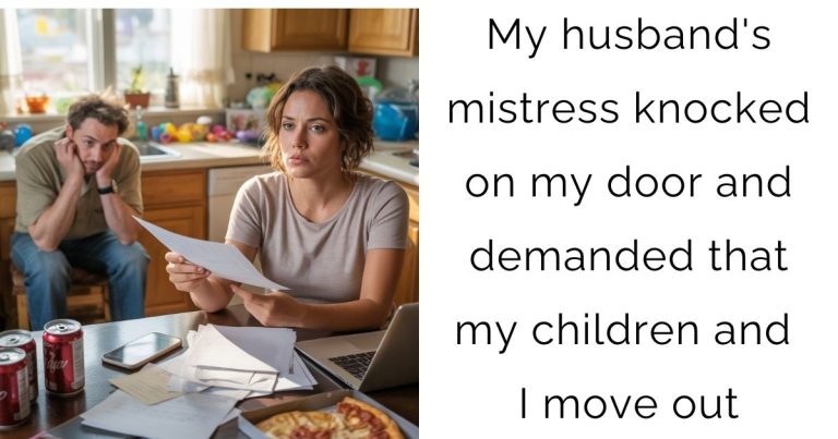 My husband’s mistress knocked on my door and demanded that my children and I move out
