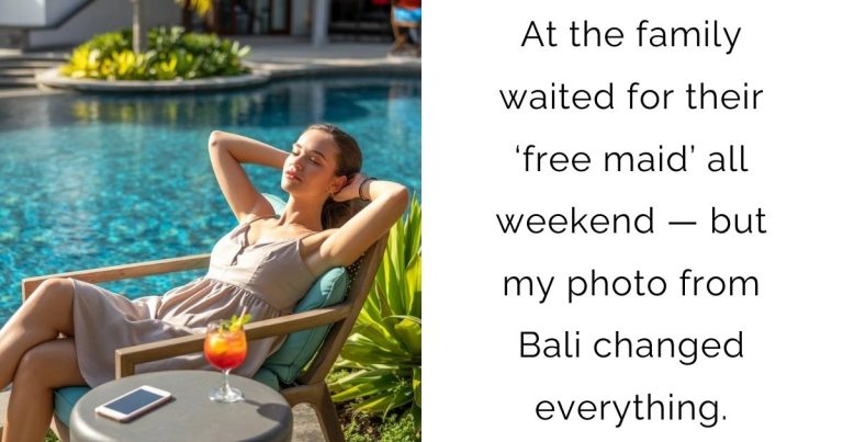At the family waited for their ‘free maid’ all weekend — but my photo from Bali changed everything.