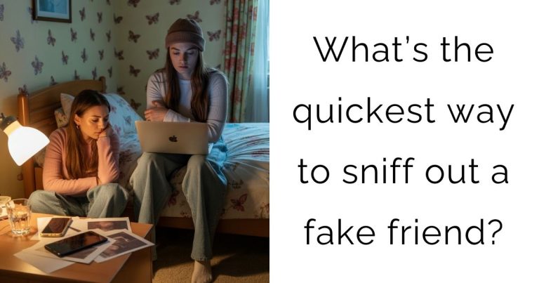 What’s the quickest way to sniff out a fake friend?