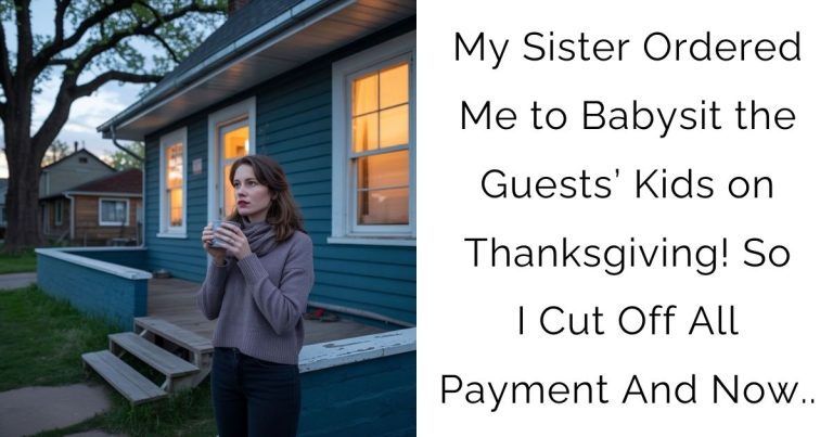 My Sister Ordered Me to Babysit the Guests’ Kids on Thanksgiving! So I Cut Off All Payment And Now..