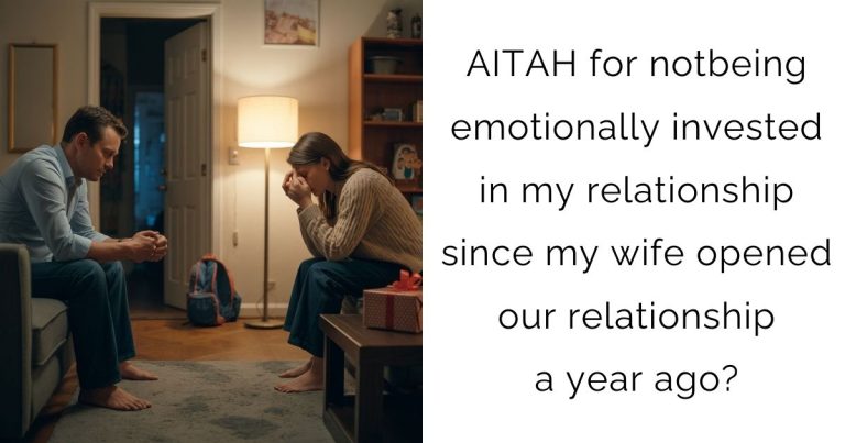 AITAH for not being emotionally invested in my relationship since my wife opened our relationship a year ago?
