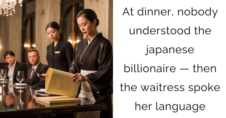 At dinner, nobody understood the japanese billionaire — then the waitress spoke her language