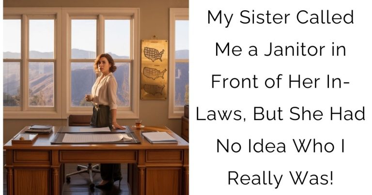My Sister Called Me a Janitor in Front of Her In-Laws, But She Had No Idea Who I Really Was!