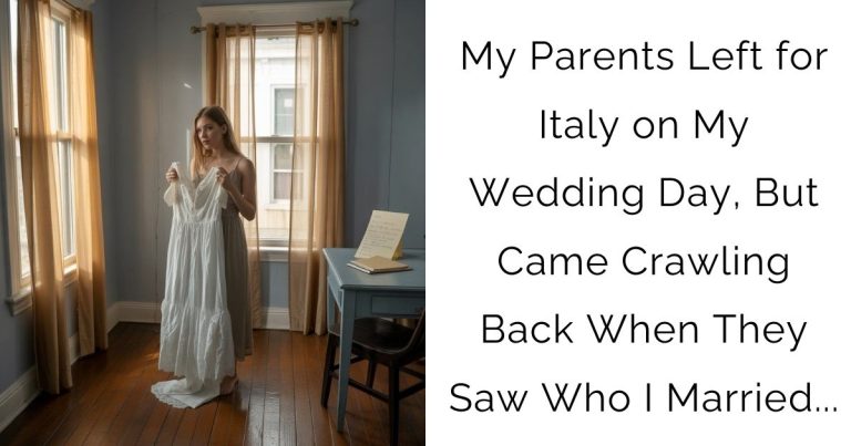 My Parents Left for Italy on My Wedding Day, But Came Crawling Back When They Saw Who I Married…