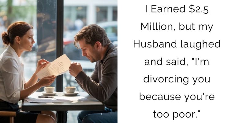 I Earned $2.5 Million, but my Husband laughed and said, “I’m divorcing you because you’re too poor.”