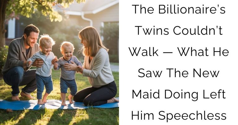 The Billionaire’s Twins Couldn’t Walk — What He Saw The New Maid Doing Left Him Speechless