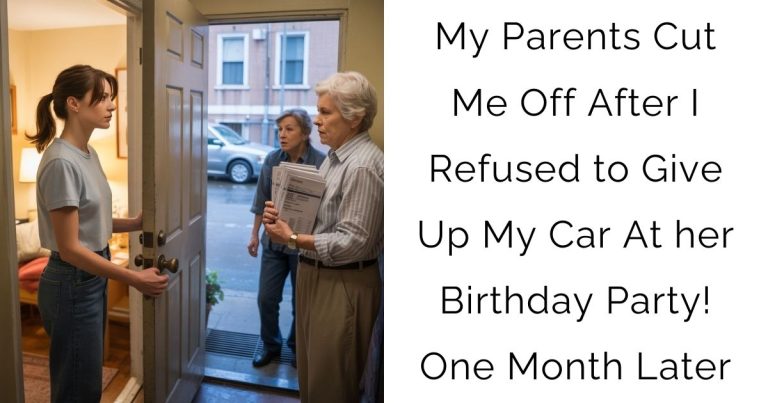 My Parents Cut Me Off After I Refused to Give Up My Car At her Birthday Party! One Month Later
