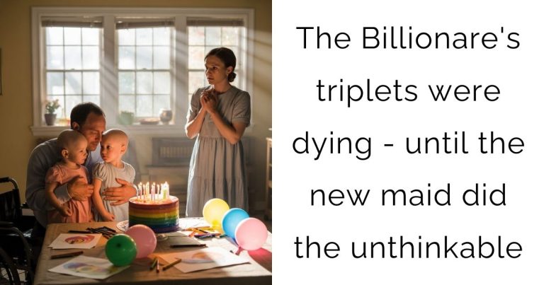 The Billionare’s triplets were dying – until the new maid did the unthinkable