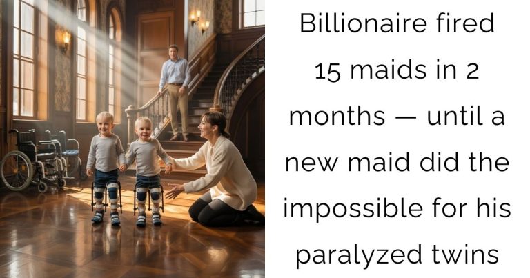 Billionaire fired 15 maids in 2 months — until a new maid did the impossible for his paralyzed twins