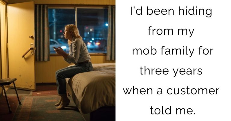 I’d been hiding from my mob family for three years when a customer told me.