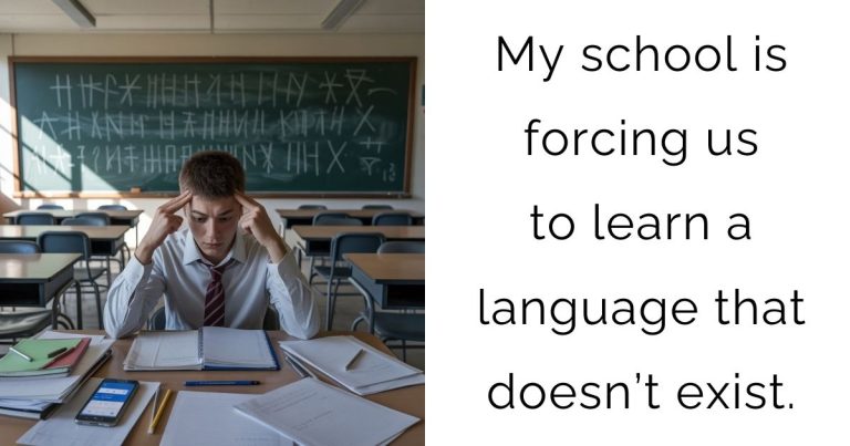 My school is forcing us to learn a language that doesn’t exist.