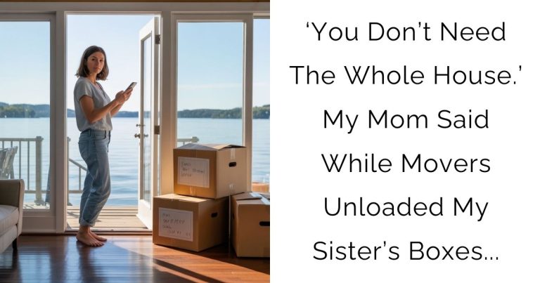 ‘You Don’t Need The Whole House.’ My Mom Said While Movers Unloaded My Sister’s Boxes…