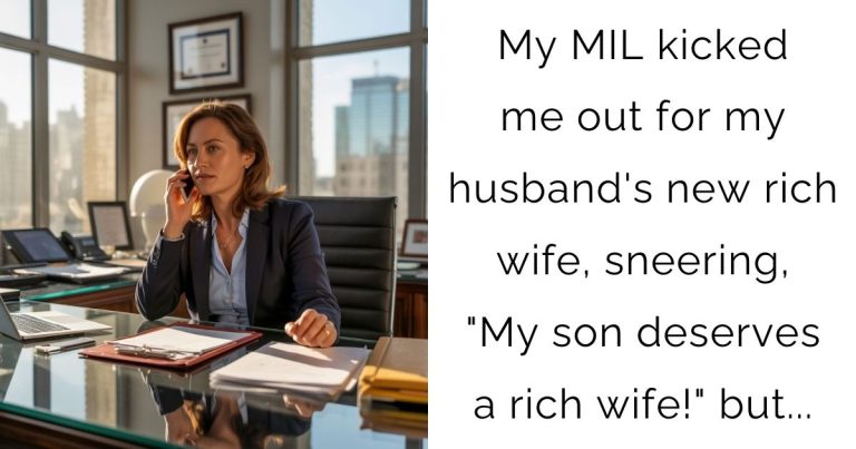 My MIL kicked me out for my husband’s new rich wife, sneering, “My son deserves a rich wife!” but…
