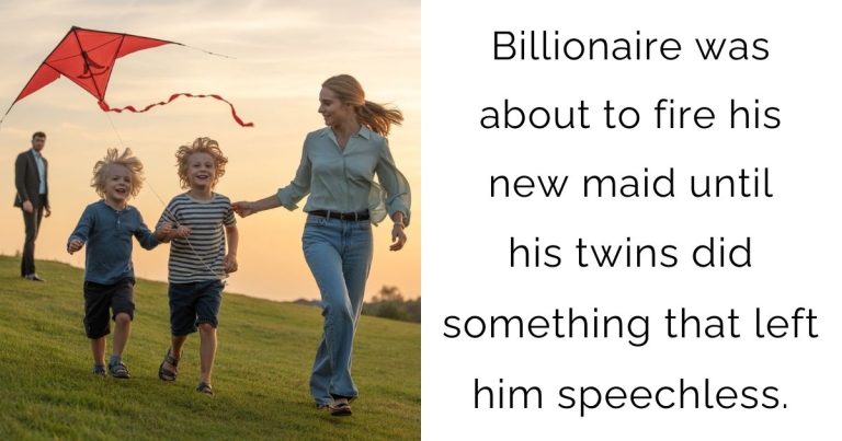 Billionaire was about to fire his new maid — until his twins did something that left him speechless.