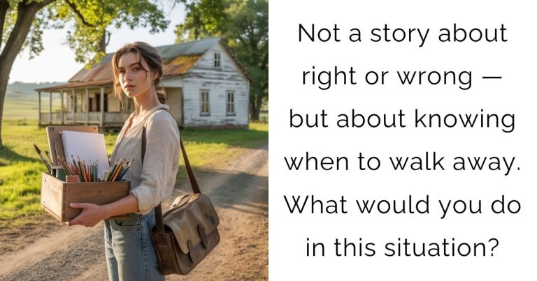 Not a story about right or wrong — but about knowing when to walk away. What would you do in this situation?