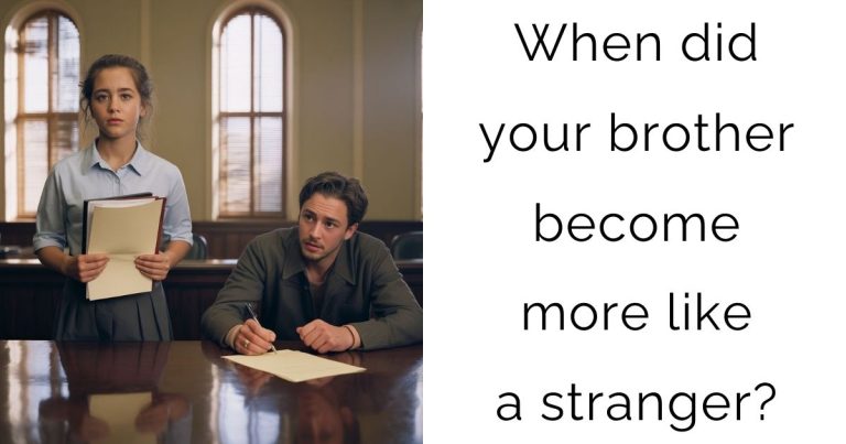When did your brother become more like a stranger?