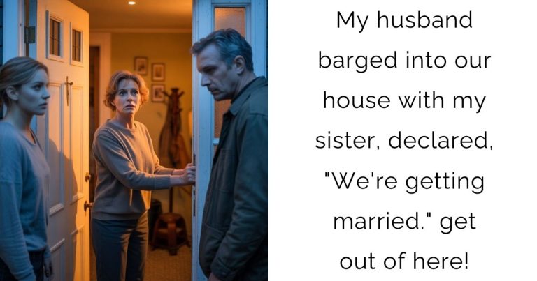 My husband barged into our house with my sister, declared, “We’re getting married.” get out of here!