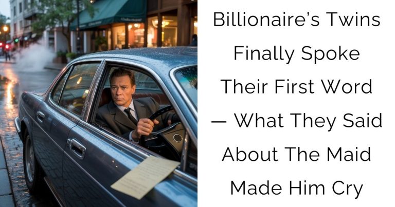 Billionaire’s Twins Finally Spoke Their First Word — What They Said About The Maid Made Him Cry