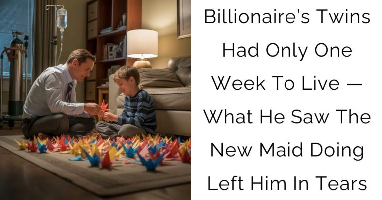 Billionaire’s Twins Had Only One Week To Live — What He Saw The New Maid Doing Left Him In Tears