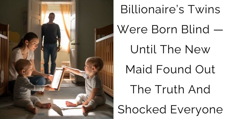 Billionaire’s Twins Were Born Blind — Until The New Maid Found Out The Truth And Shocked Everyone