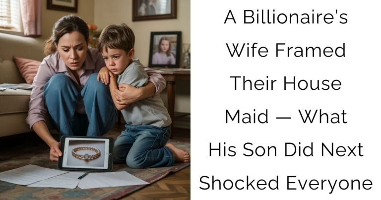 A Billionaire’s Wife Framed Their House Maid — What His Son Did Next Shocked Everyone